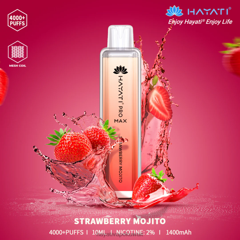 Hayati Kuwait - Hayati Pro Max يمكن التخلص منه موهيتو الفراولة DFR47T121