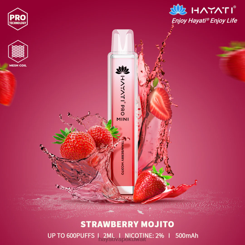 Hayati Kuwait - Hayati Pro Mini يمكن التخلص منه موهيتو الفراولة DFR47T21
