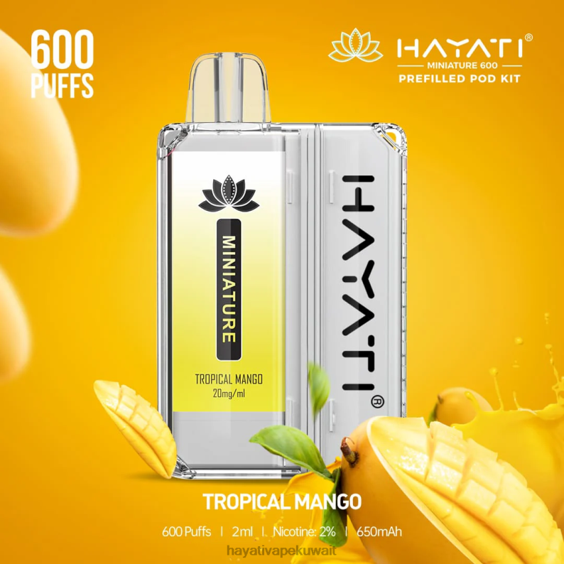 Hayati flavour list - Hayati Miniature 600 مجموعة جراب المانجو الاستوائية DFR47T49