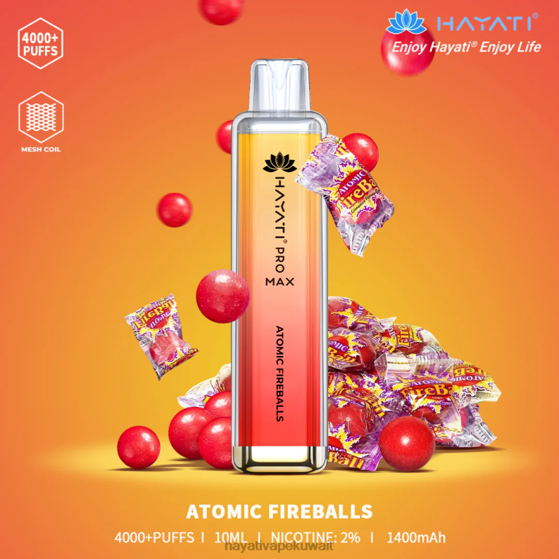 Hayati flavour list - Hayati Pro Max يمكن التخلص منه كرة نارية ذرية DFR47T89