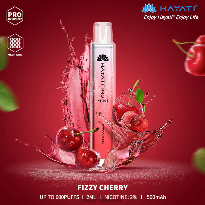 Hayati flavour list - Hayati Pro Mini يمكن التخلص منه الكرز الغازية DFR47T9