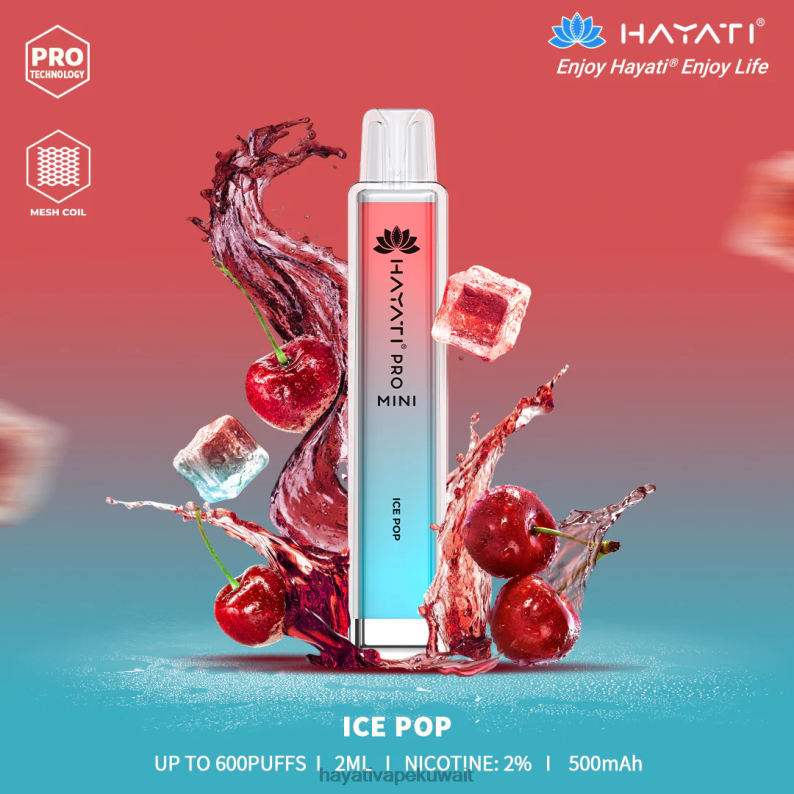 Hayati flavours Kuwait - Hayati Pro Mini يمكن التخلص منه البوب ​​الجليد DFR47T18