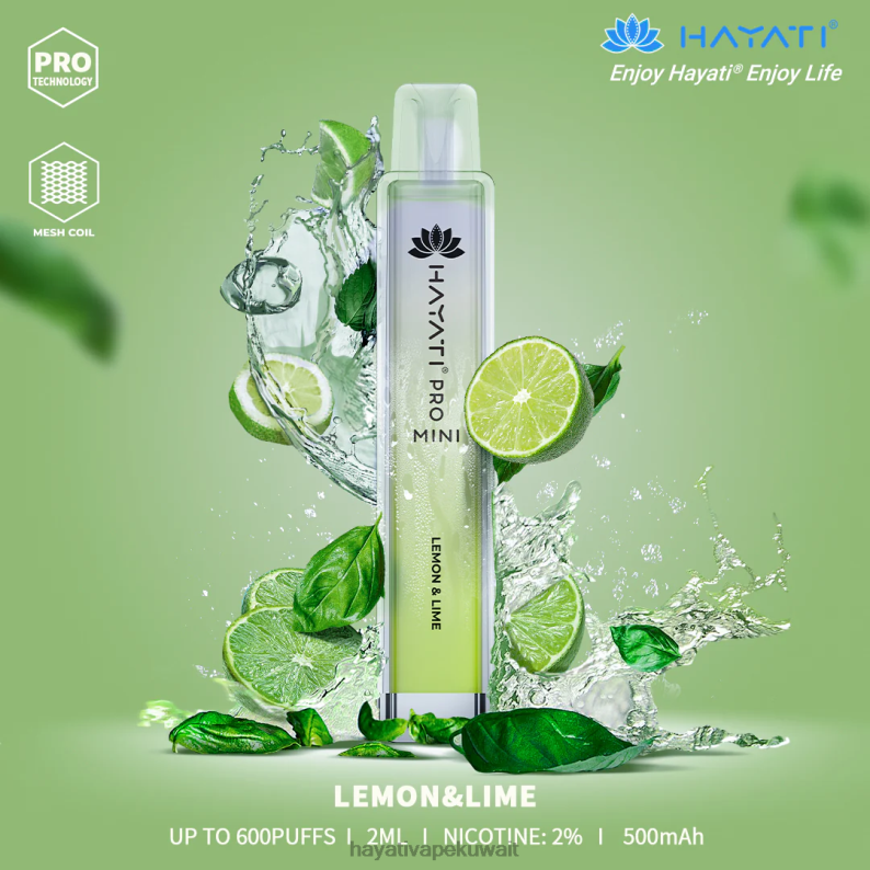 Hayati vape flavours - Hayati Pro Mini يمكن التخلص منه ليمون حامض DFR47T14