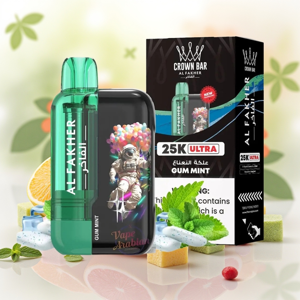 Al Fakher Crown Bar Ultra 25K 22ml منث نعناع
