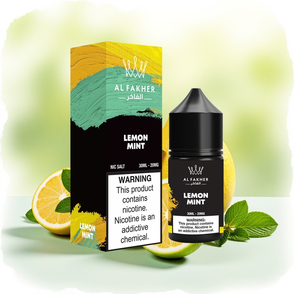 AL Fakher Nicotine Salt سائل إلكتروني 30مل نعناع ليمون 20ملج