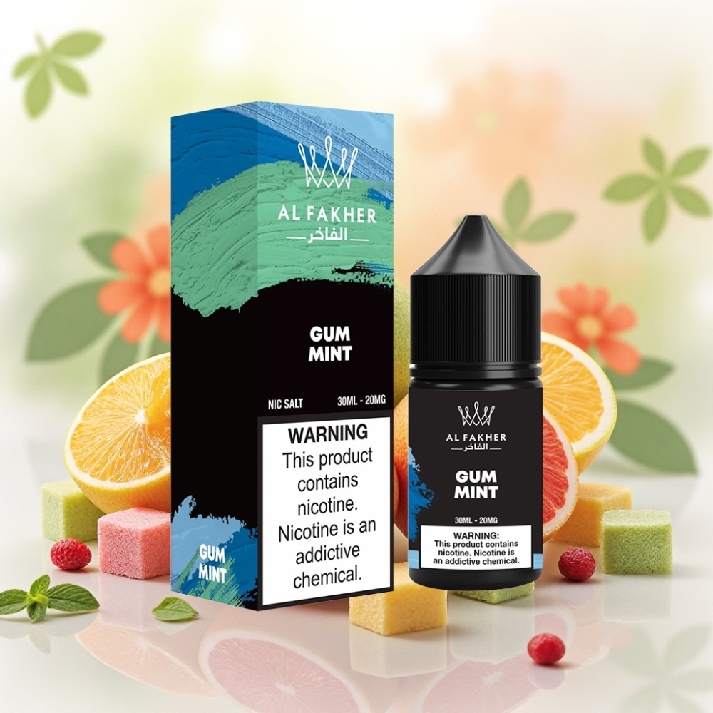 العلكة بالنعناع AL Fakher Nicotine Salt E-Liquid 30مل 20ملغ نيكوتين بسحابات بود