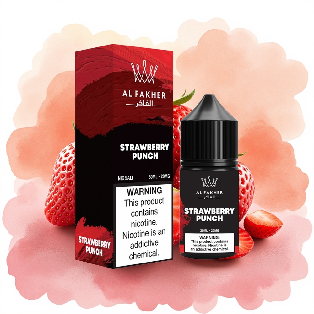 AL Fakher Nicotine Salt E-Liquid 30ml فراولة بانش 20MG