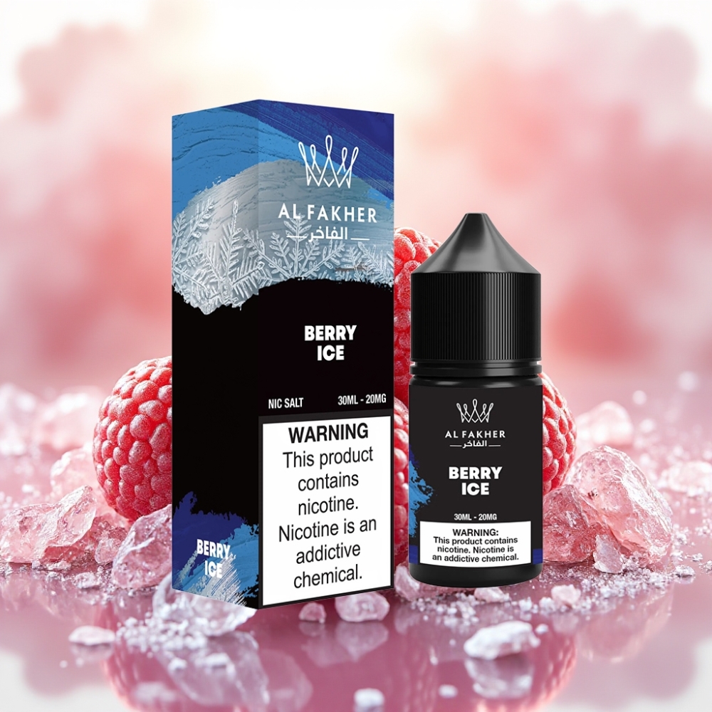 AL Fakher Nicotine Salt E-Liquid 30ml توت مثلج لنقاط البود بنكهة قوية