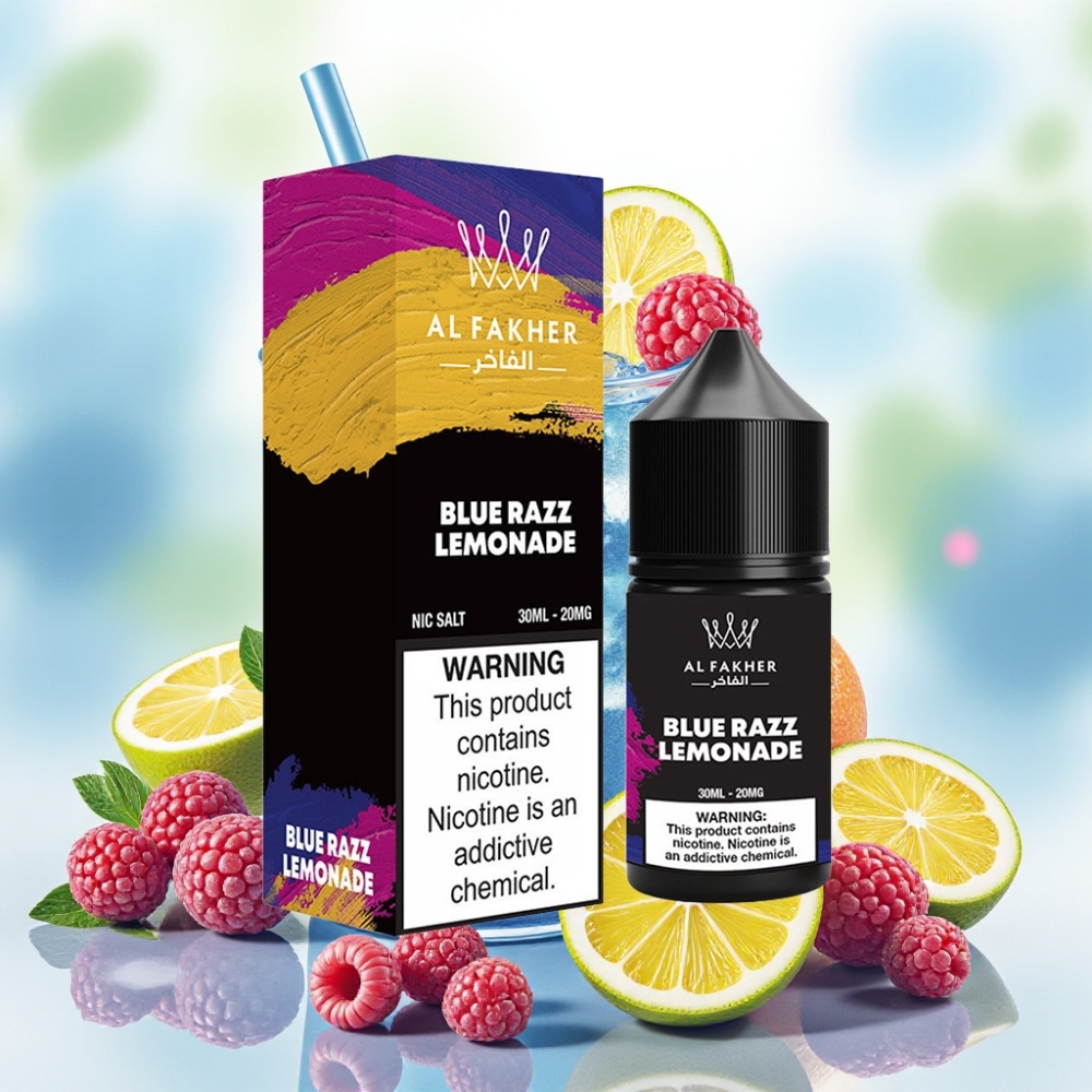 AL Fakher Nicotine Salt E-Liquid 30ml ملح النيكوتين بنكهة التوت الأزرق والليموناضة