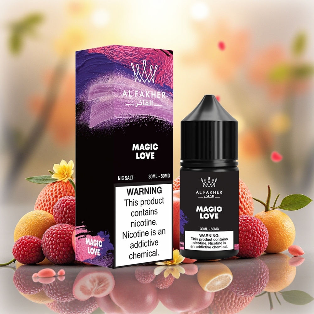 AL Fakher Nicotine Salt E-Liquid 30ml - Magic Love (حب سحري) - 50MG - Pod & Pen Compatible