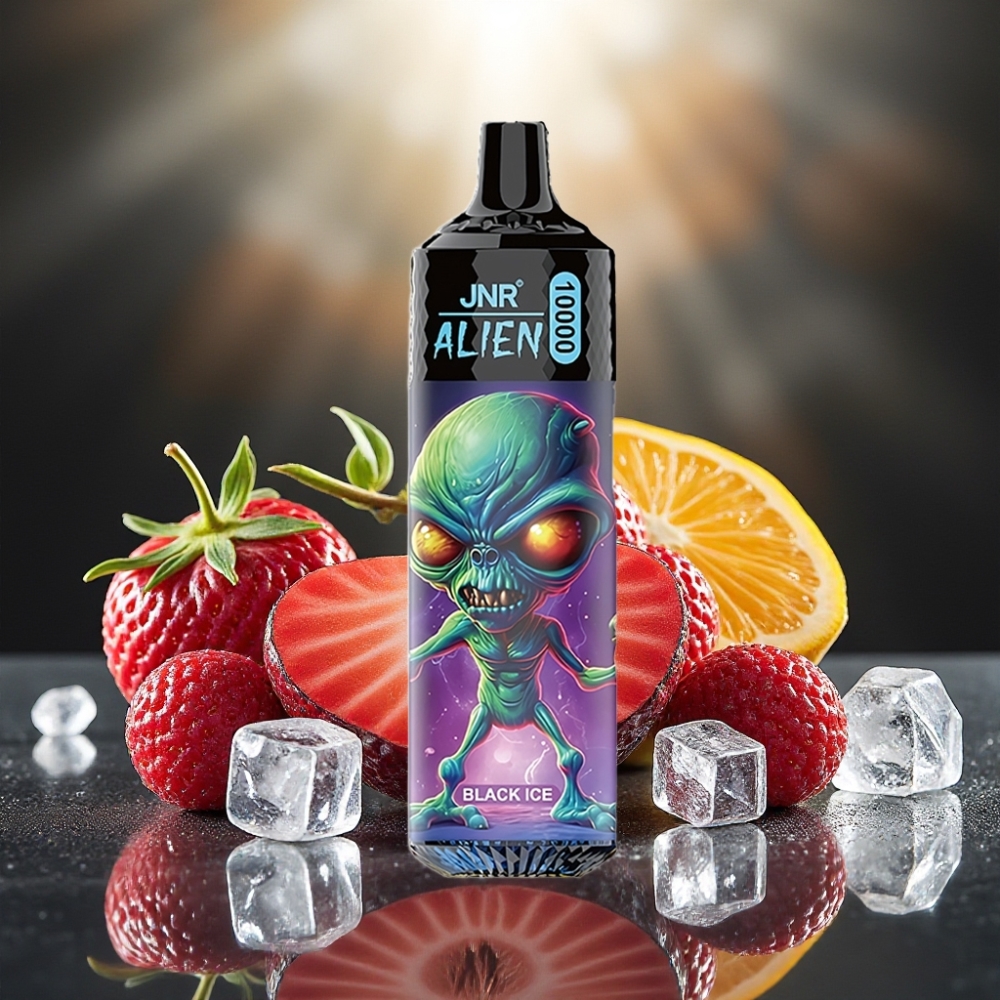 JNR Alien 10000 نفخة بطارية 850mAh ثلج أسود شبكة 1.2 أوم