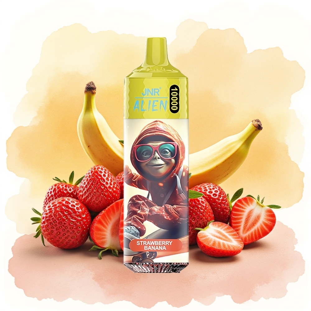 JNR Alien 10000 نفخة بطارية 850mAh نوع-C فراولة موز