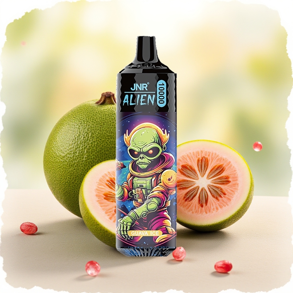 JNR Alien 10000 نفخة بطارية 850mAh تصميم رياضي جوافة مثلجة