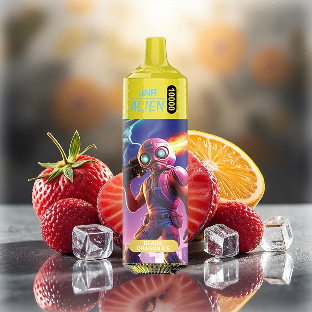 JNR Alien 10000 نفخة بطارية 850mAh تصميم رياضي تنين أسود جليدي