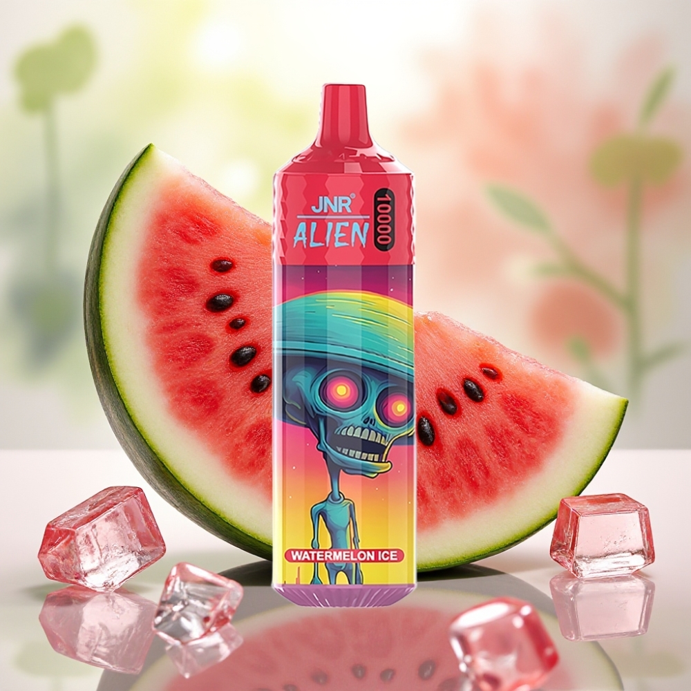 JNR Alien 10000 نَفَثات بطارية 850mAh Type-C بطيخ مثلج