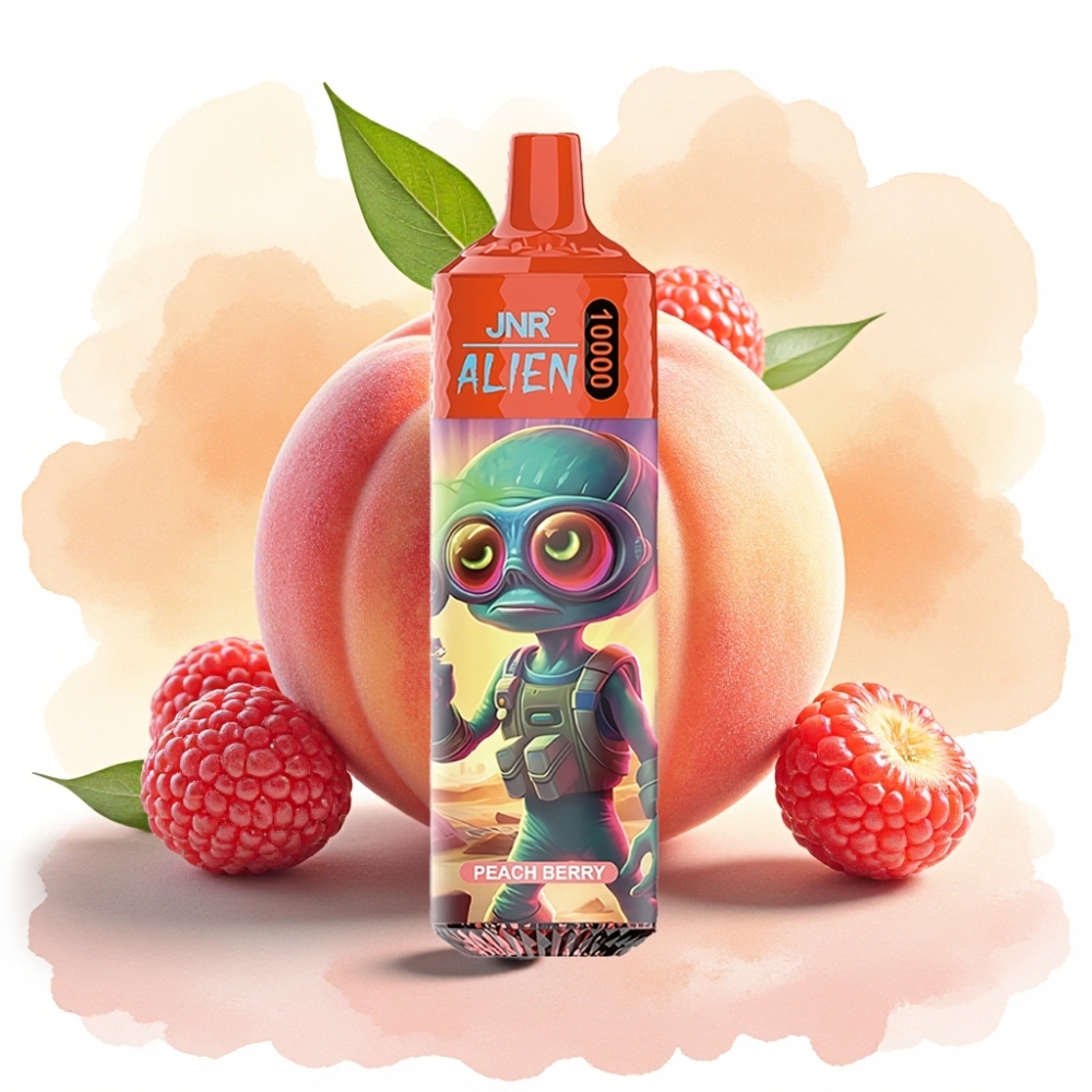 JNR Alien 10000 نَفخة بطارية 850mAh Type-C فاكهة الخوخ والتوت