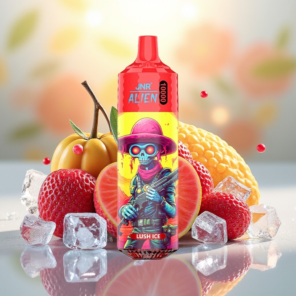 JNR Alien 10000 Puffs 850mAh بشريحة شبكية 1.2 أوم ونكهة لوش آيس