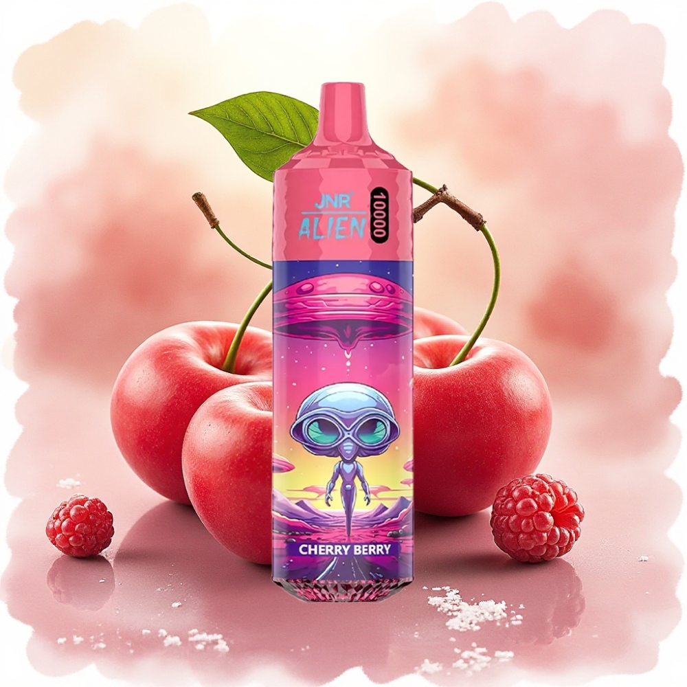 JNR Alien 10000 Puffs 850mAh بطارية كرزي توتي شحن سريع Type-C