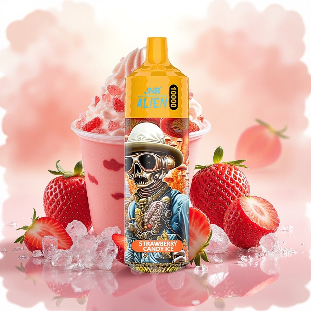 JNR Alien 10000 Puffs 850mAh Type-C فراولة حلوى ثلج