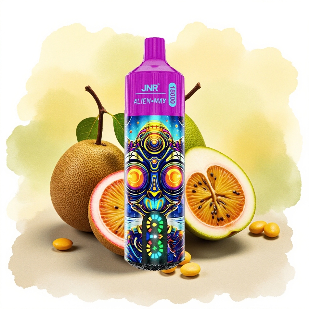 JNR Alien Max 18000 نفخة شاشة LED ذكية ثنائي ملف شبكي كيوي جوافة فواكه العاطفة