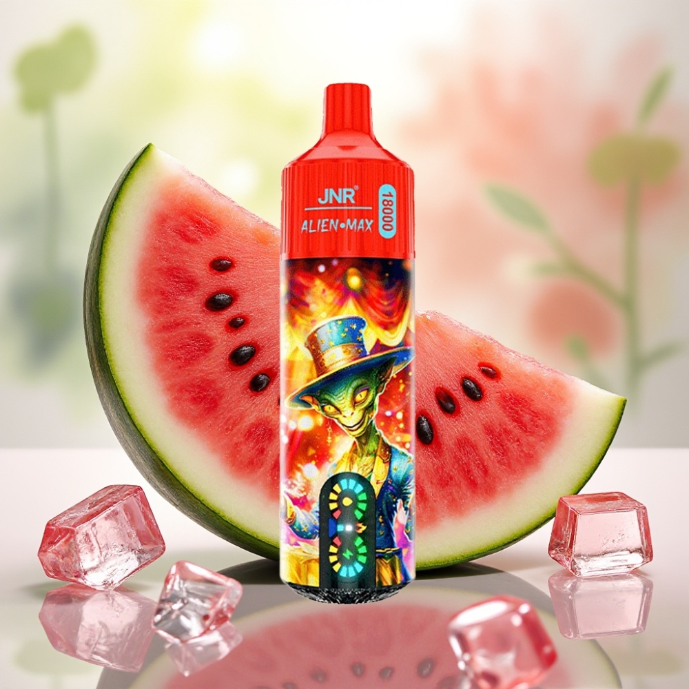JNR Alien Max 18000 نفخة شاشة LED ذكية ونكهة بطيخ مثلج