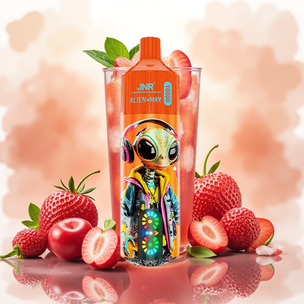 JNR Alien Max 18000 Puffs بشاشة LED ذكية ونكهة كولا الكرز الفوارة