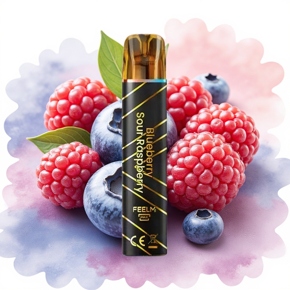 JNR Black&Golden 800 نفخة سعة 2مل بنكهة التوت البري والفراولة الحامضة