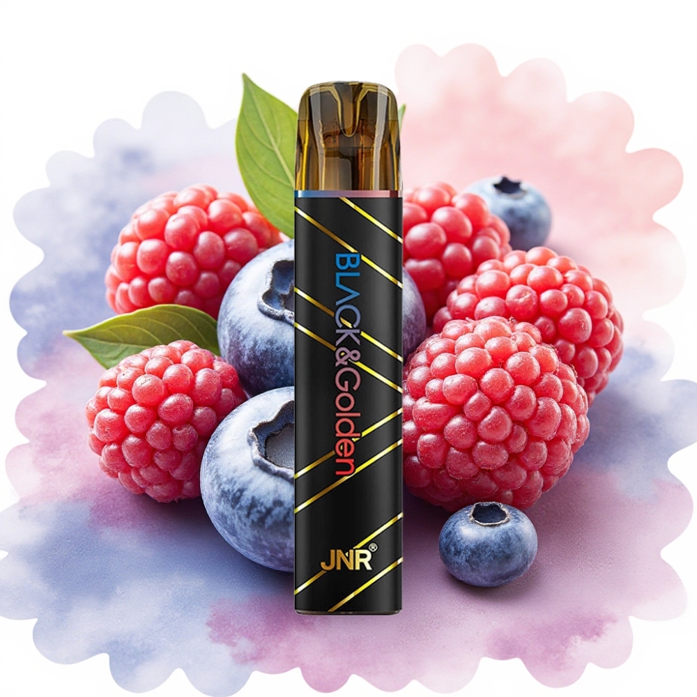 JNR Black&Golden 800 نفخة سعة 2مل بنكهة التوت البري والفراولة الحامضة