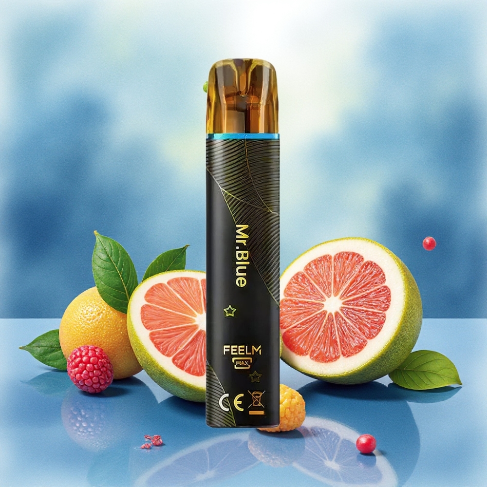 JNR Black&Golden 800 نفخة بطارية 550mAh سعة 2ml بنكهة الأزرق