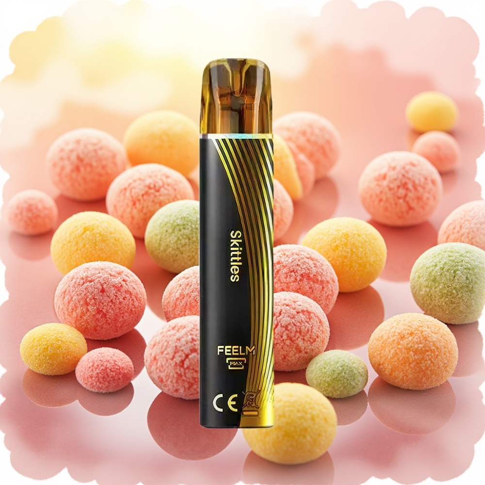 JNR Black&Golden 800 دفعة سكيتلز بخاخ 550mAh 2ml بدون شحن TPD
