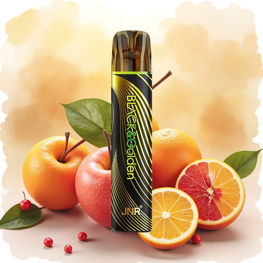 JNR Black&Golden 800 نفخة سعة بطارية 550mAh نكهة حب 419