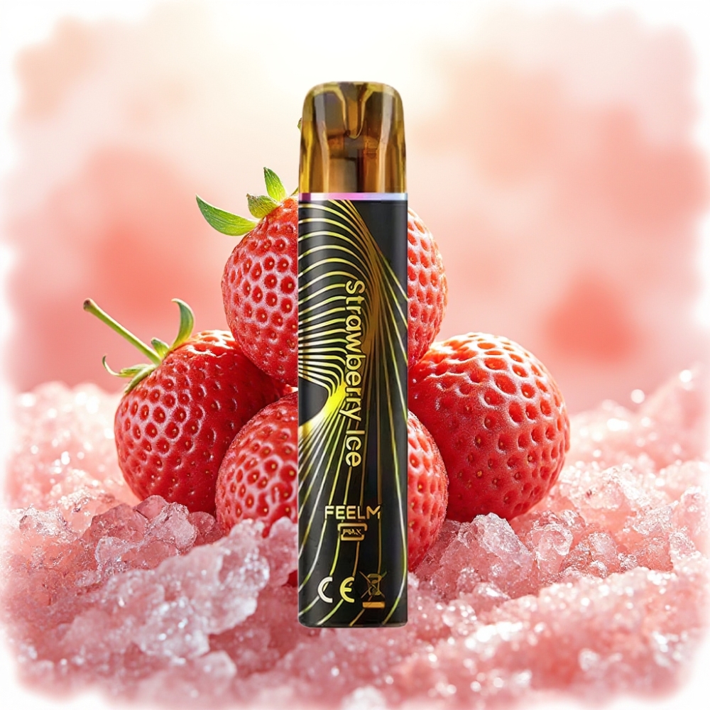 JNR Black&Golden 800 Puffs فراولة مثلجة 2ml 2% نيكوتين