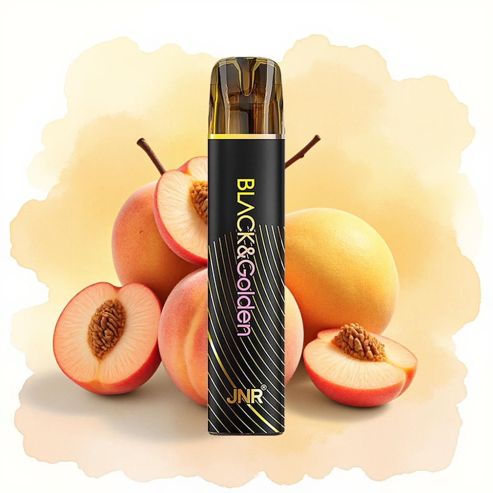 JNR Black&Golden 800 Puffs 550mAh خوخ مانجو
