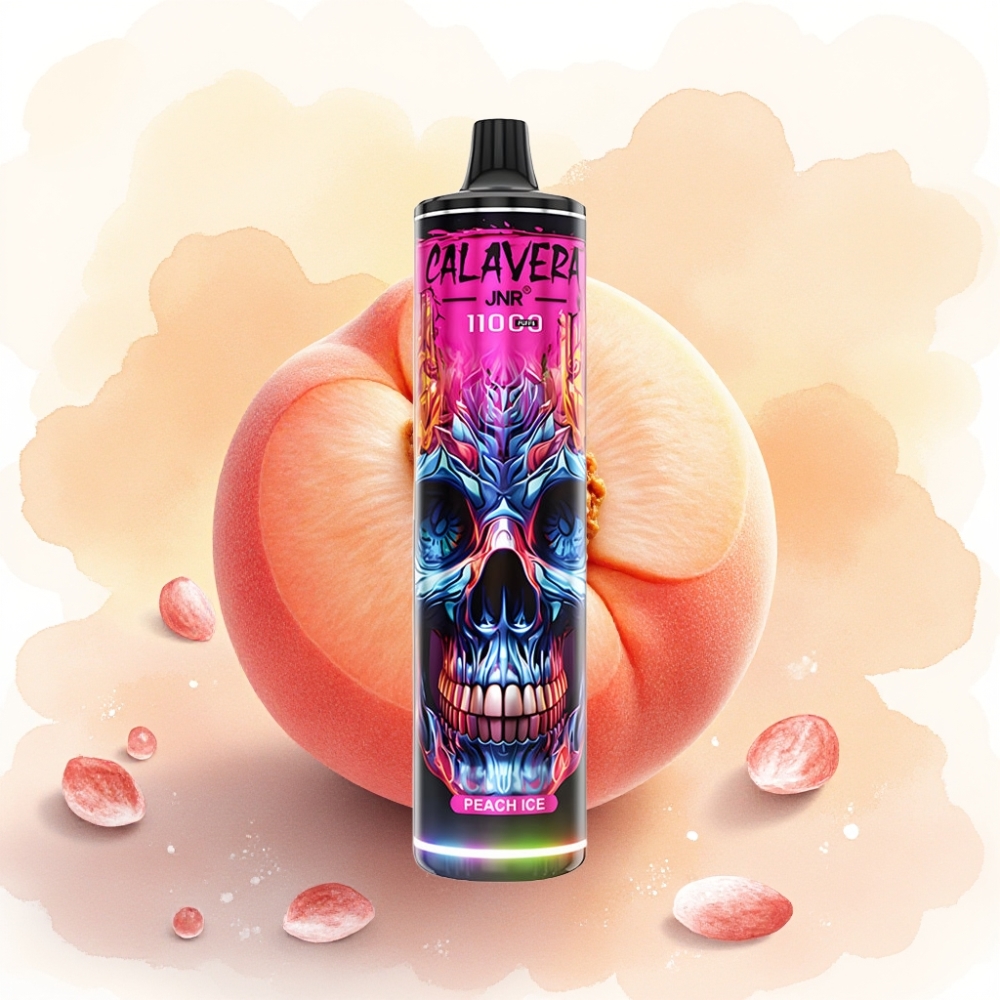 JNR Calavera 11000 نَفَث بطارية 850 مللي أمبير ونكهة خوخ مثلج