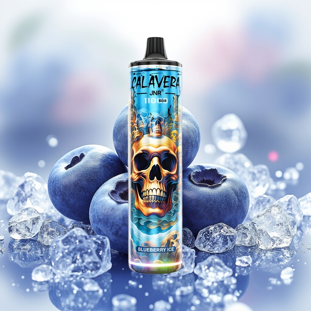 JNR Calavera 11000 Puffs شيشة إلكترونية بطارية 850 مللي أمبير بلوبيري آيس