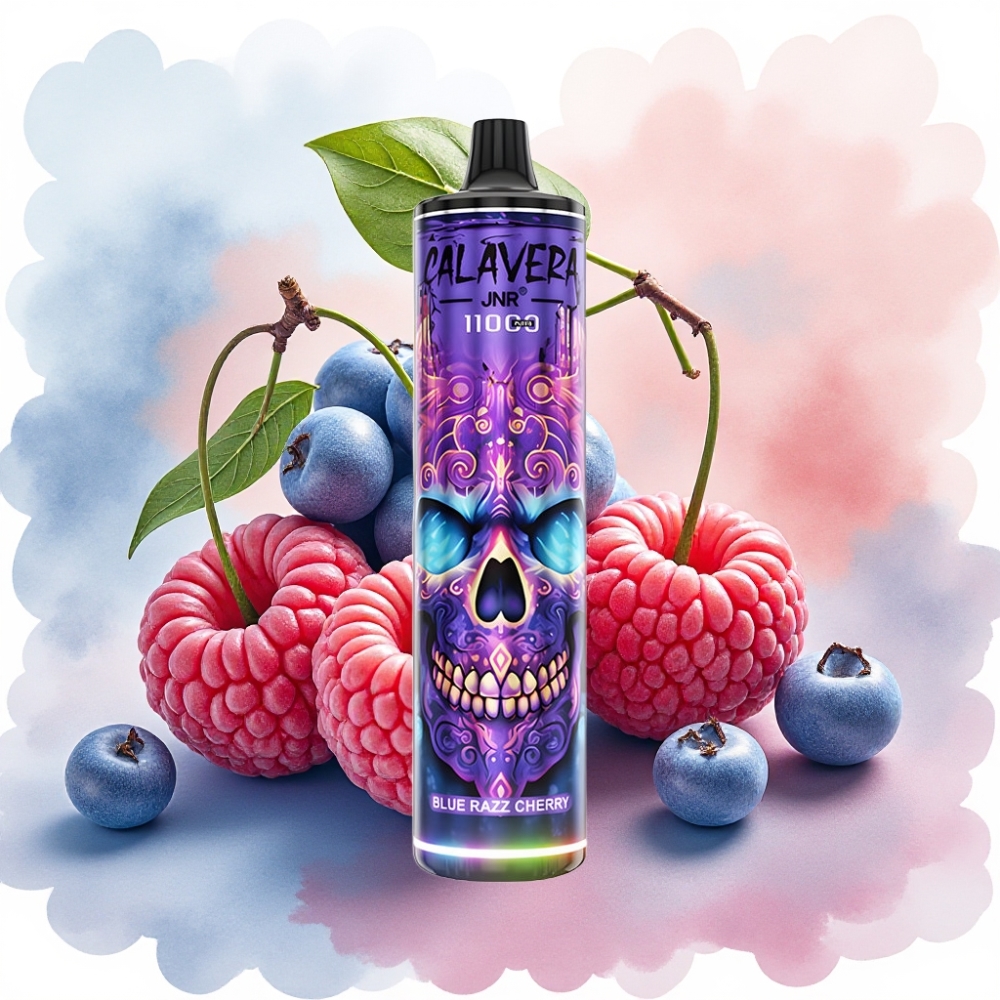 JNR Calavera 11000 Puffs شيري توت أزرق شاحن Type-C 850mAh