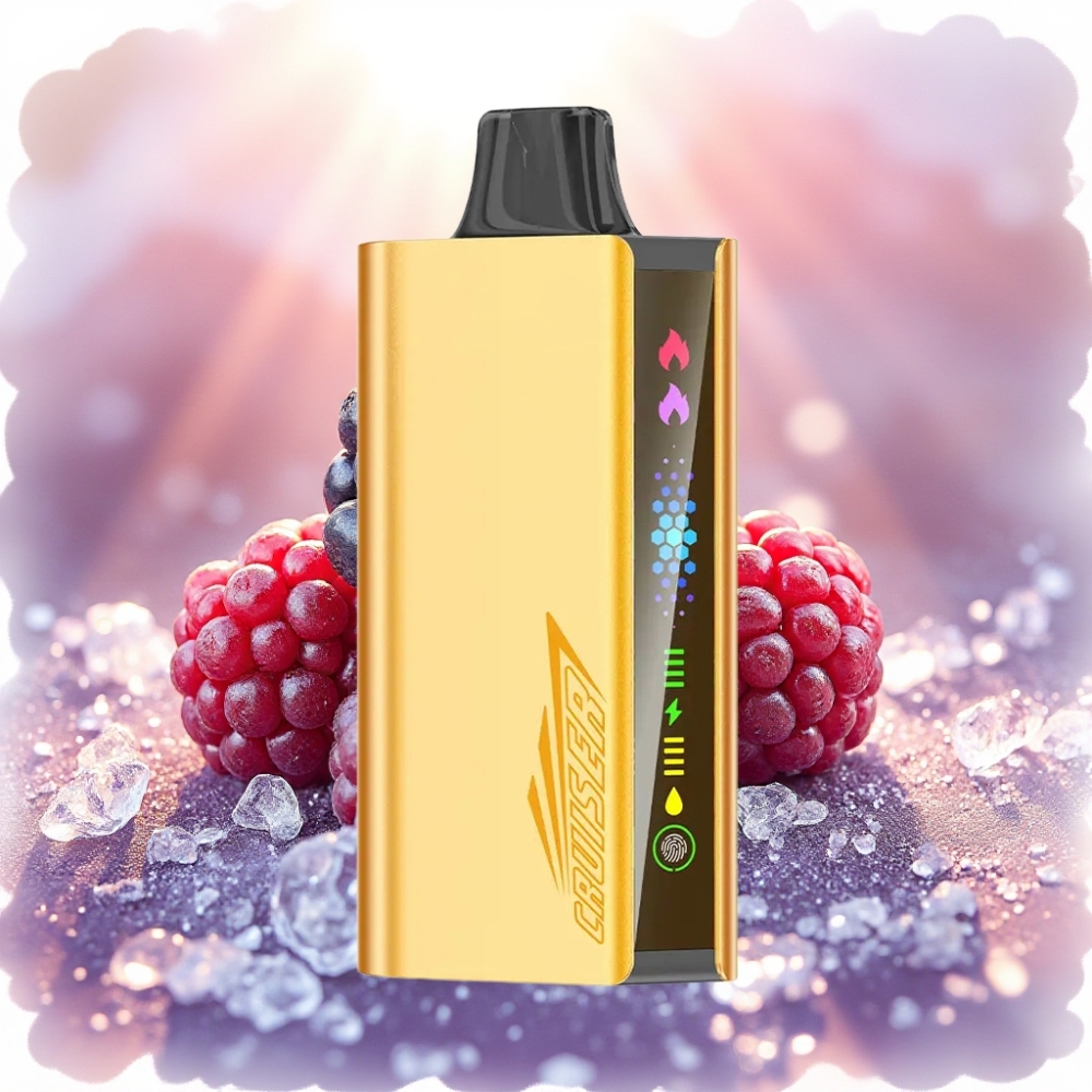 JNR Cruiser 12000 Puffs بدون شحن مع بطارية 3500 مللي أمبير شاشة عرض ونكهة توت الثلج