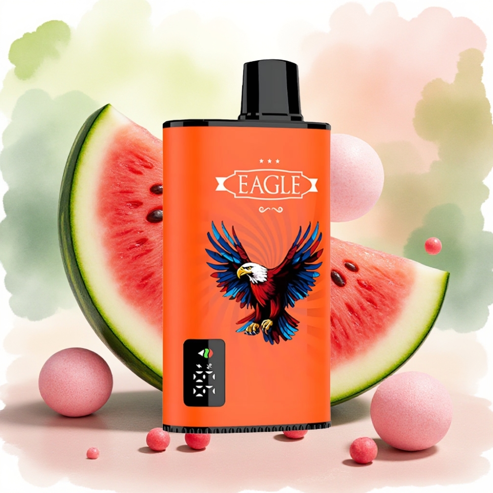 JNR EAGLE Smart 23000 نفخة شيشة إلكترونية بطارية 750mAh شاشة رقمية نكهة بطيخ