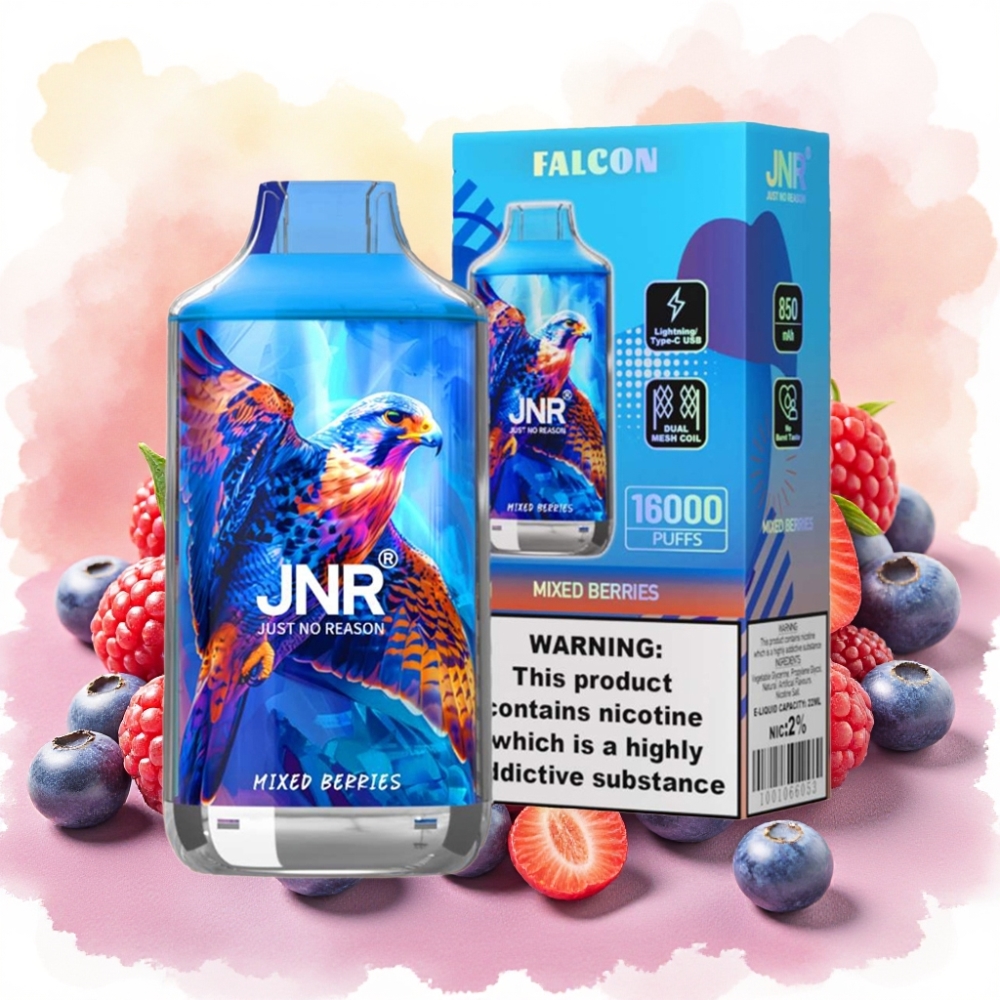 JNR Falcon 16000 Puffs 850mAh 22ml توت مختلط