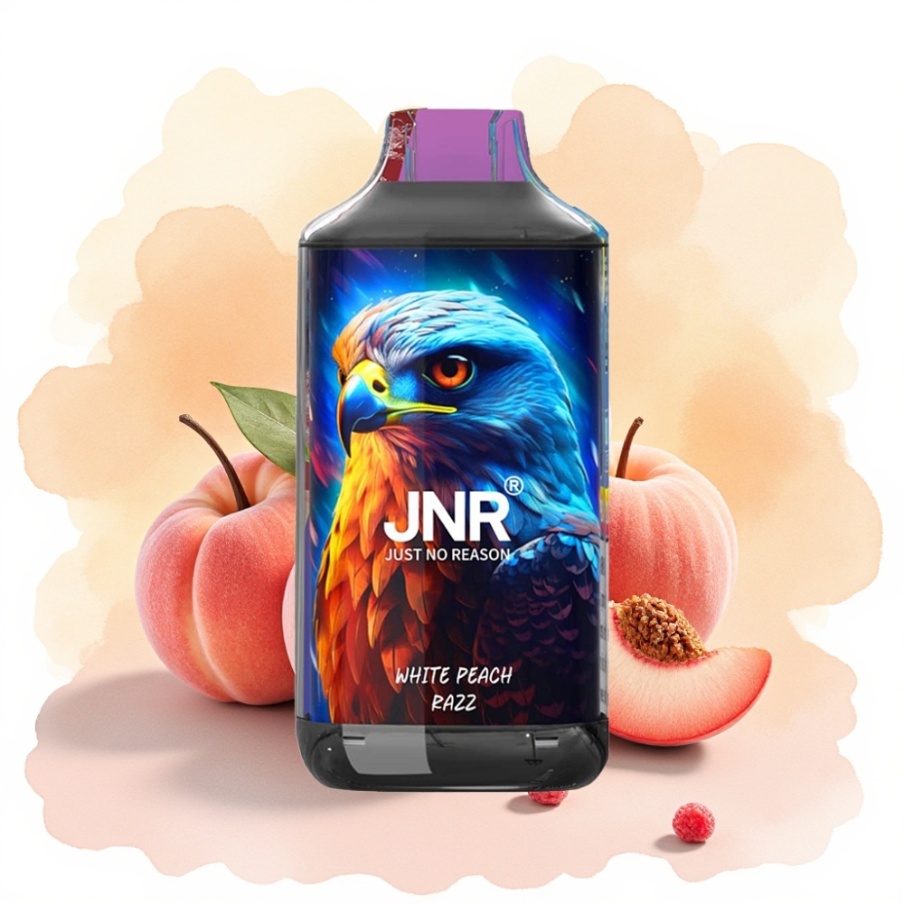 JNR Falcon 16000 Puffs 850mAh 22ml خوخ أبيض توت