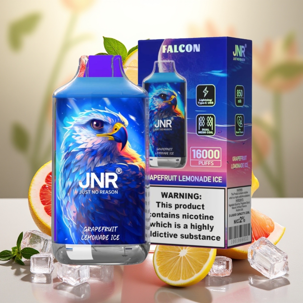 JNR Falcon 16000 Puffs 850mAh 22ml ثلج ليموناضة الجريب فروت