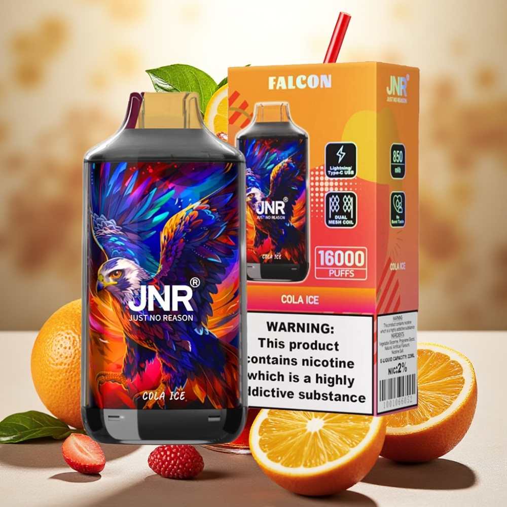 JNR Falcon 16000 Puffs Dual Mesh Coil Cola Ice
