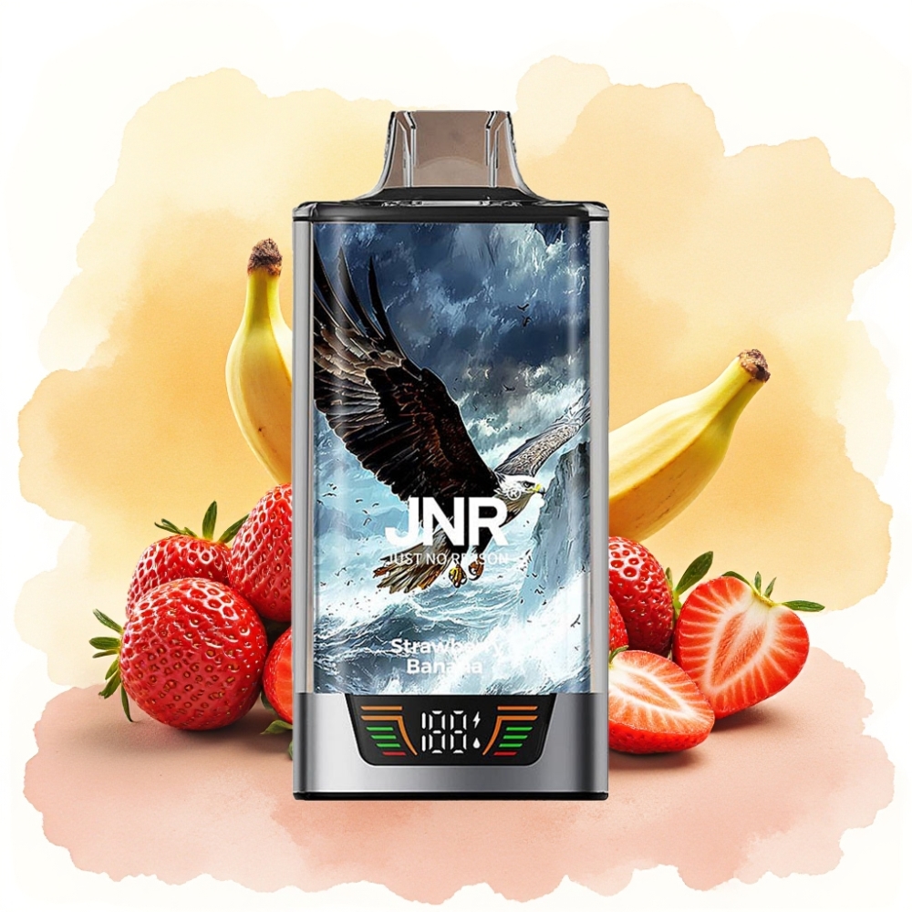 JNR Falcon Pro 28000 بخاخة الفريز والموز 30مل 5% نيكوتين شاشة ذكية