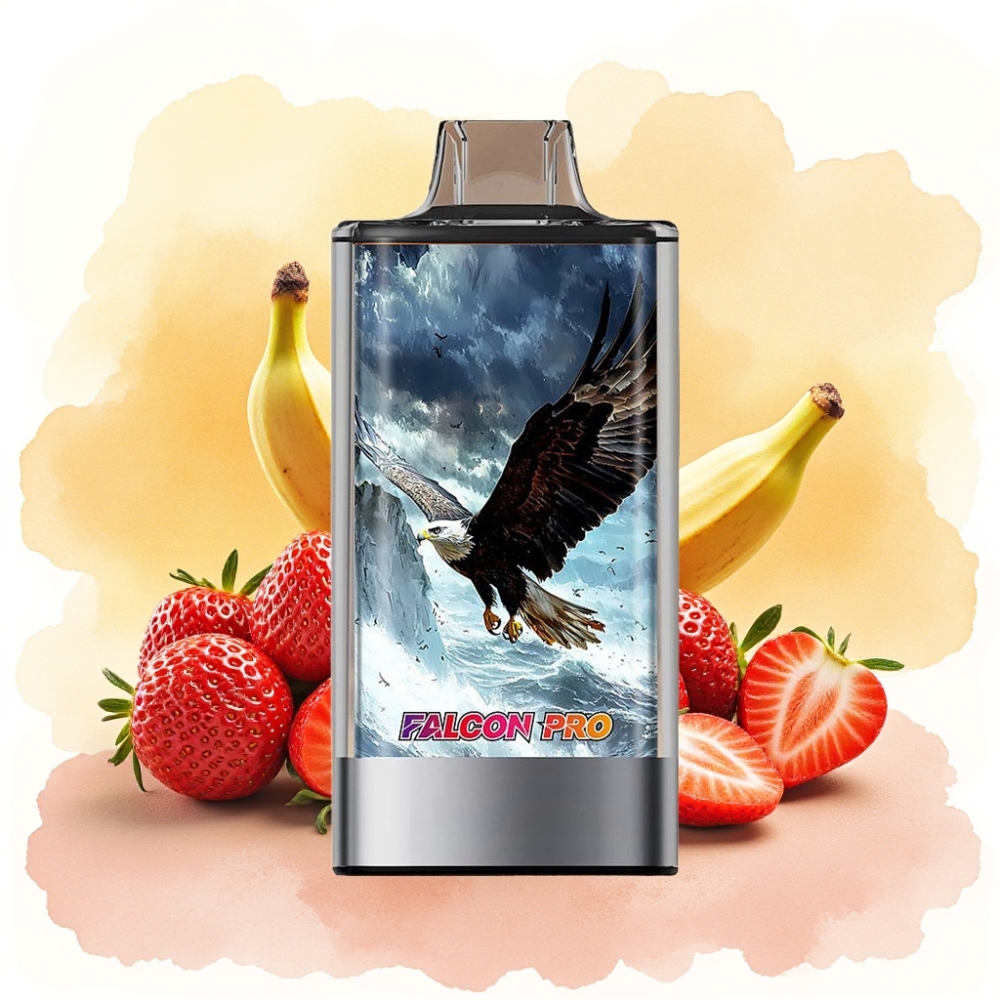 JNR Falcon Pro 28000 بخاخة الفريز والموز 30مل 5% نيكوتين شاشة ذكية