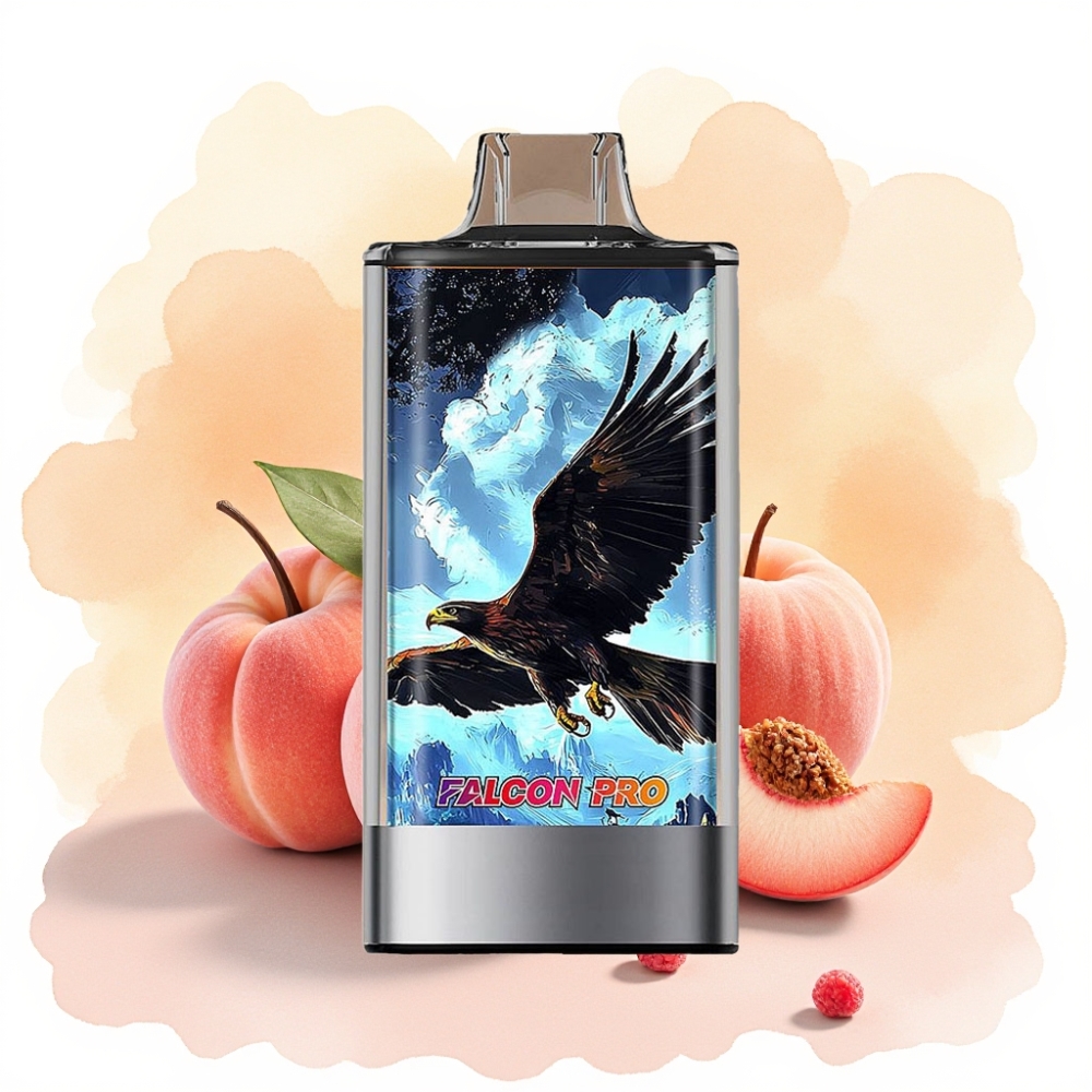 JNR Falcon Pro 28000 بخوخ أبيض وتوت أحمر 30مل 950مللي أمبير شاشة ذكية