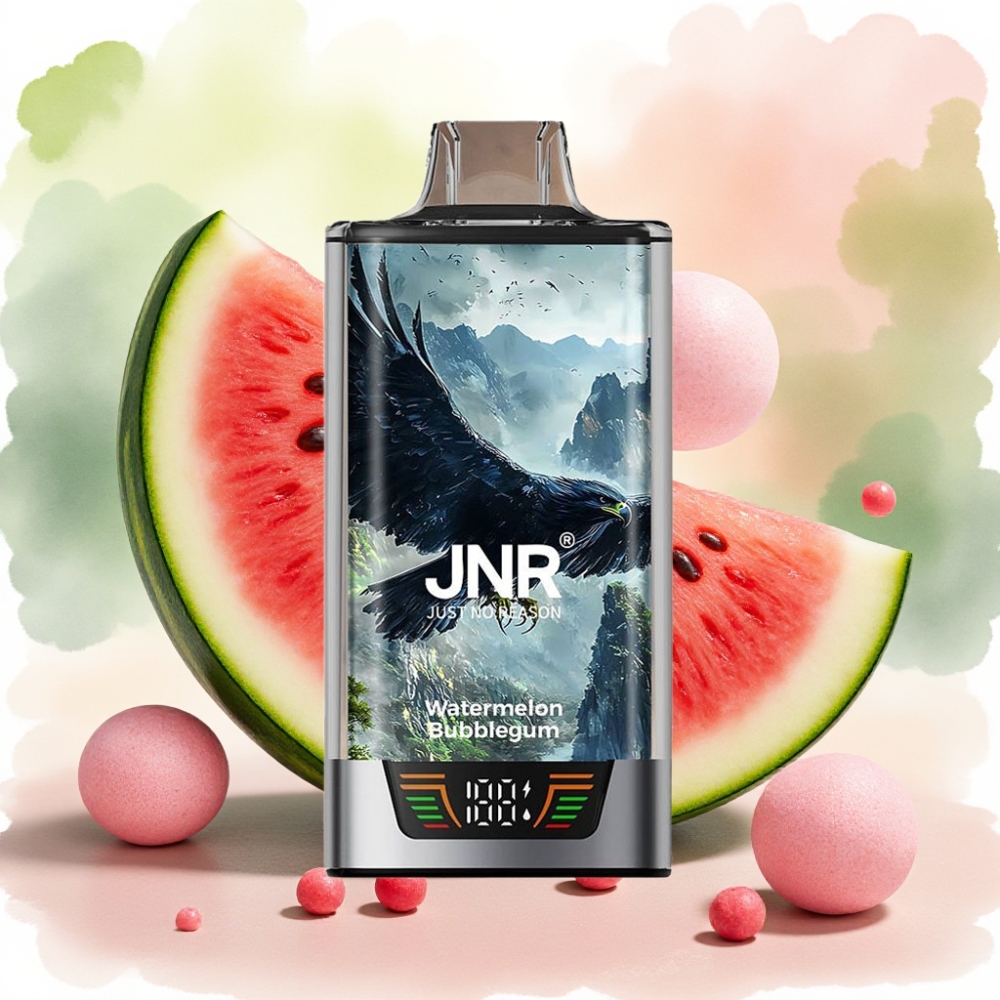 JNR Falcon Pro 28000 30ml 5% بطيخ علكة شاشة ذكية شحن USB-C