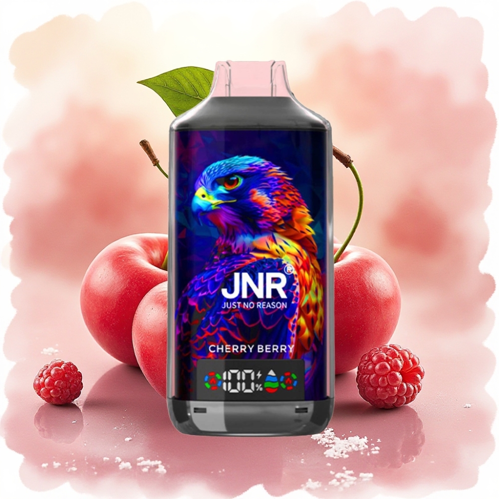 JNR Falcon X 18000 Puff شيري بيري 750mAh 24ml Dual Mesh Coil Type-C