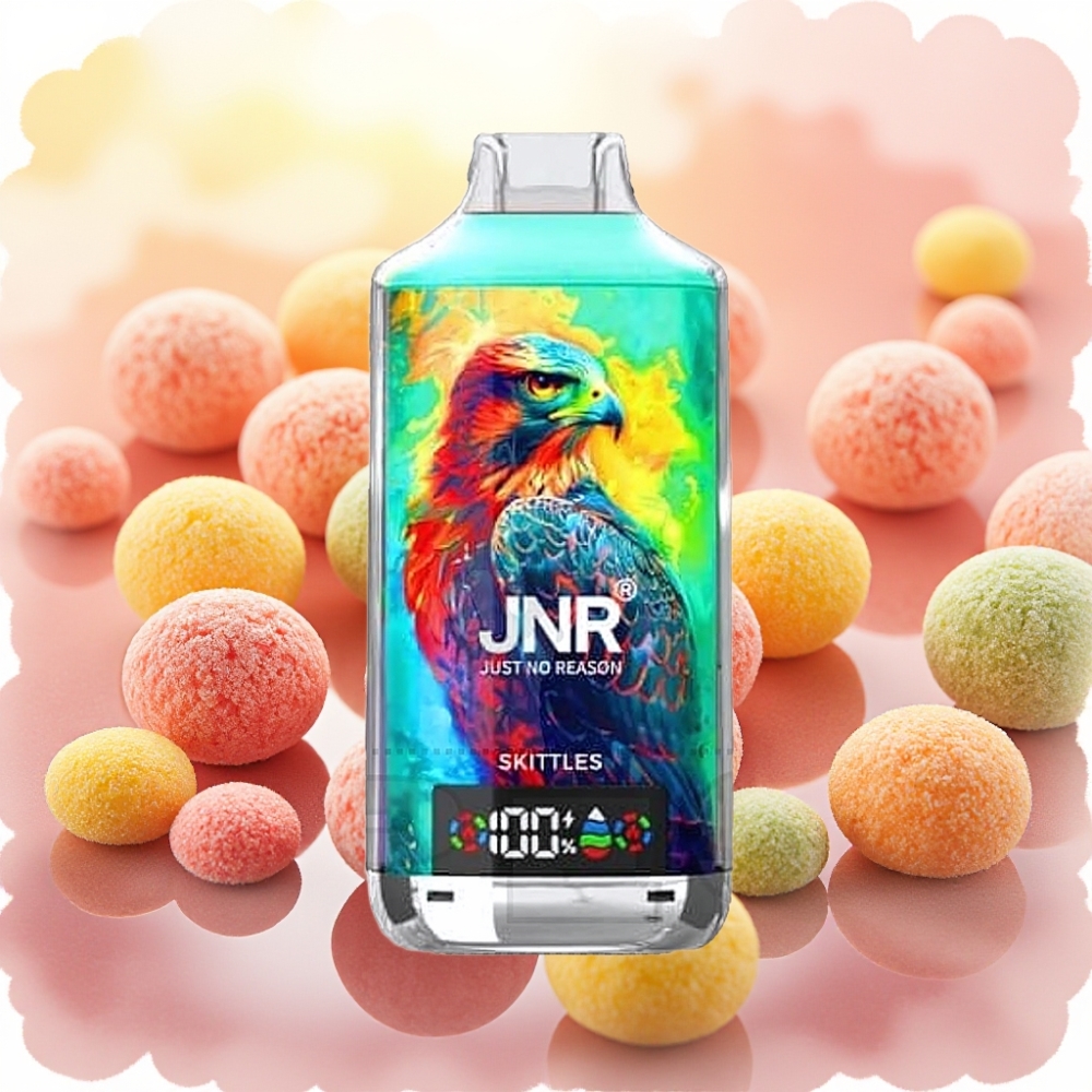 JNR Falcon X 18000 Puffs ثنائي الملف مزدوج النواة سكيتلز شاشة رقمية