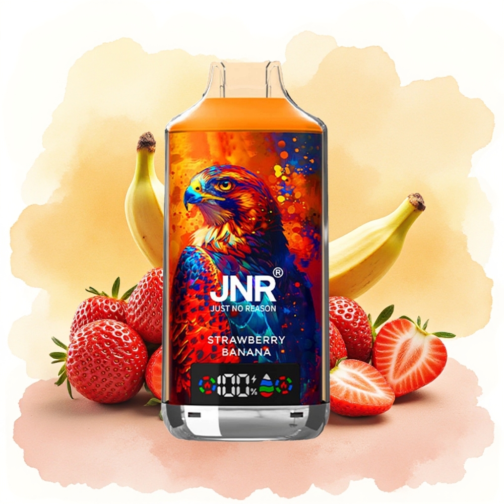 JNR Falcon X 18000 Puffs فراولة موز شاحن سريع Type-C بطارية 750mAh