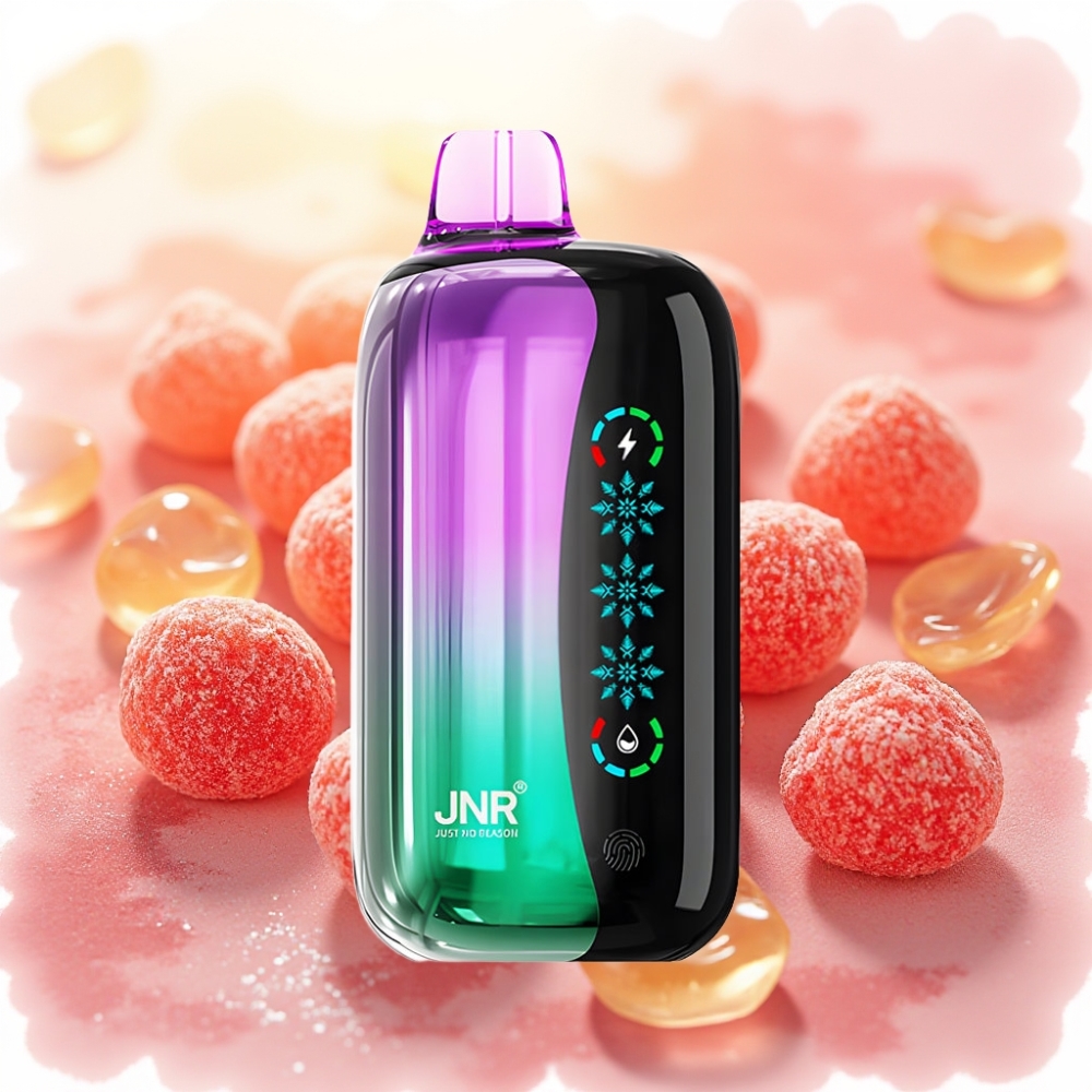 JNR Flex Ice 21000 نفخة شيشة الكرز الحامض مع شاشة لمس وسعة بطارية 1000 مللي أمبير
